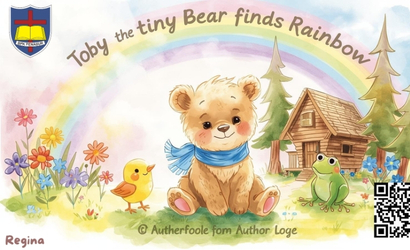 Morning came to the forest. Little Toby Bear woke up, ready for a new day